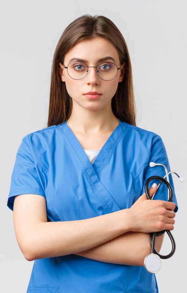 kimono médicale femme bleu